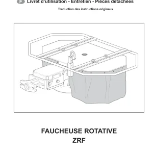 Zanon Faucheuse Rotative Zrf Parts Manual
