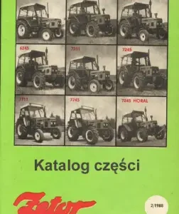 Zetor 5211 5245 6211 6245 7211 7245 7711 7745 1988 Parts Manual