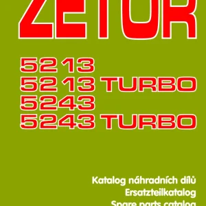 Zetor 5213 5243 2003 Parts Manual