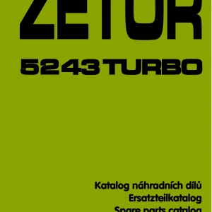 Zetor 5243 Turbo Parts Manual