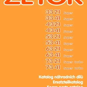 Zetor 5321 5341 Parts Manual