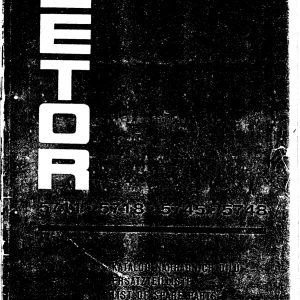 Zetor 5711 5718 5745 5748 Parts Manual