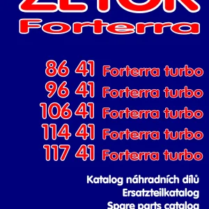 Zetor Forterra 86 41 96 41 106 41 Parts Manual