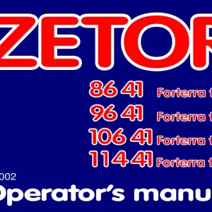 Zetor Forterra Z 8641 11441 Gb Service Manual