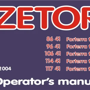 Zetor Forterra Z 8641 Z11741 Gb Service Manual