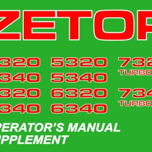 Zetor Major Gb Service Manual