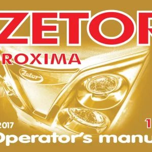 Zetor Proxima 2017 3B Gb 2017 Service Manual