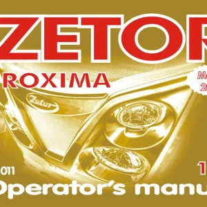 Zetor Proxima Gb 2011 Service Manual
