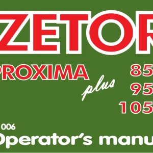 Zetor Proxima Z 8541 10541 Gb Service Manual