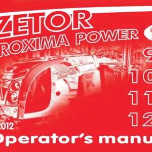 Zetor Proxima 2012 Gb 2012 Service Manual