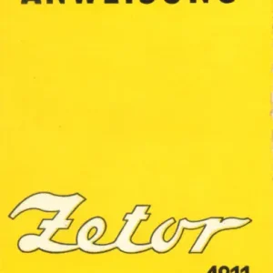Zetor Ur I 4911 6945 De Service Manual