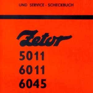 Zetor Ur I 5011 7045 De Service Manual