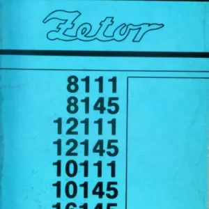 Zetor Ur Ii 8111 16145 De Service Manual