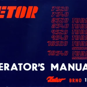 Zetor Ur Iii Z 7520 10540 Gb Service Manual