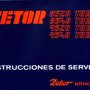 Zetor Ur Iii Z 8520 9540 Esp Service Manual